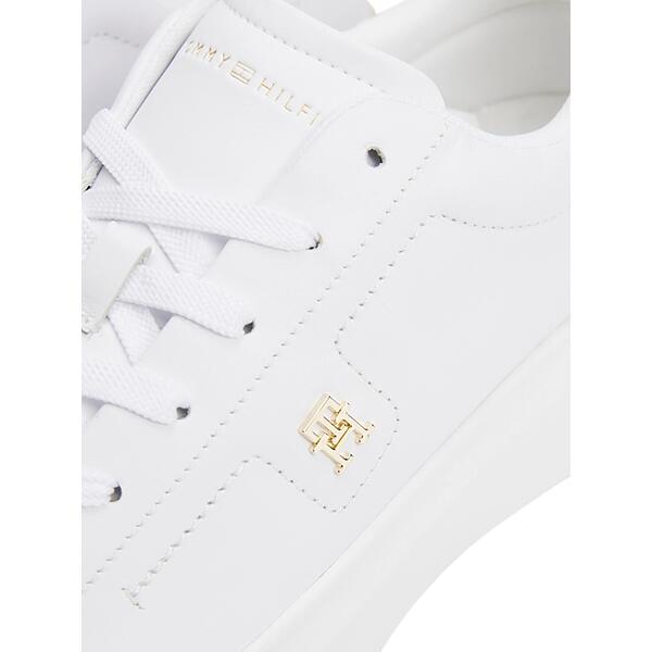 Γυναικεία Sneakers Tommy Hilfiger Th Fashion Coyrt Sneaker White FW0FW08631-YBS