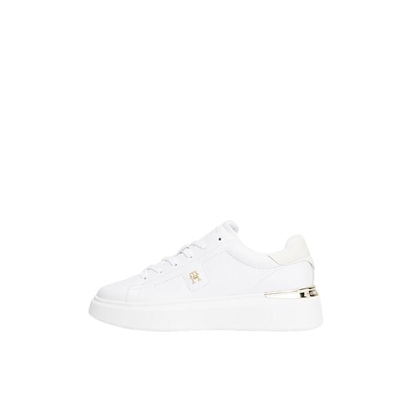 Γυναικεία Sneakers Tommy Hilfiger Th Fashion Coyrt Sneaker White FW0FW08631-YBS