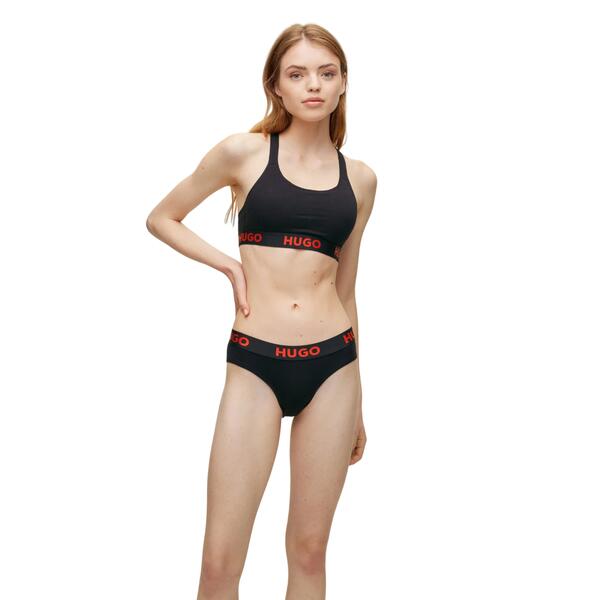 Γυναικείο Εσώρουχο Hugo Brief Sporty Logo 10241852 01 Black 50469643-001
