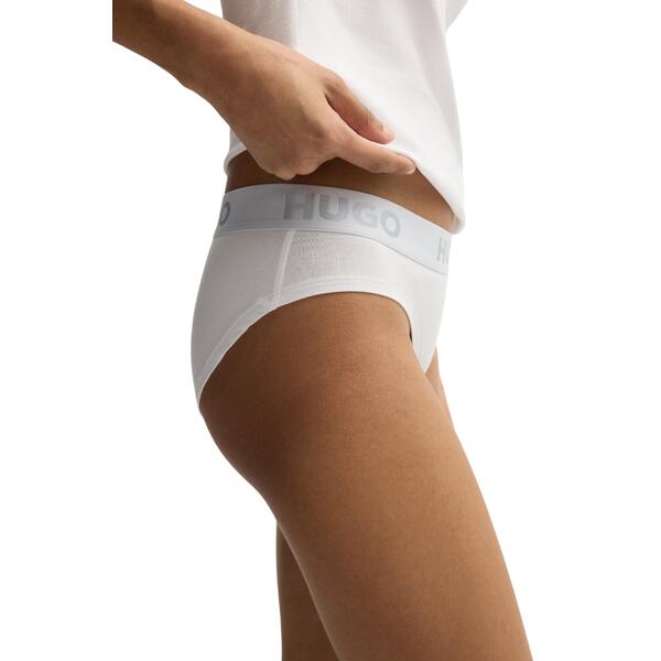 Γυναικείο Εσώρουχο Hugo Brief Sporty Logo 10241852 01 White 50469643-100
