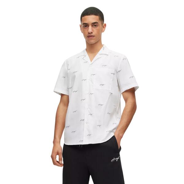 Ανδρικό Πουκάμισο Hugo Ellino White 10248703 50490668-199