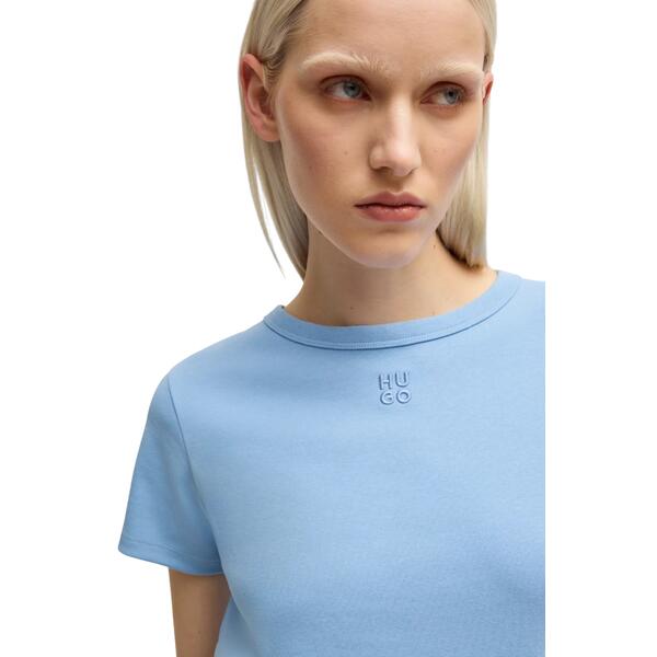 Γυναικείο T-shirt Hugo Damacia 3 Light Pastel Blue 50535491-452