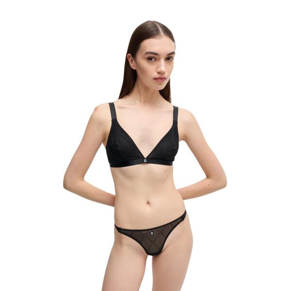 Γυναικείο Εσώρουχο Hugo Τriangle Sportylace Black 50527185-001