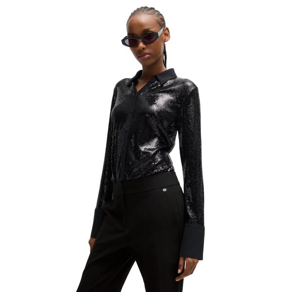 Γυναικείο Παντελόνι Hugo Ηatenia-1 Black 50528085-001