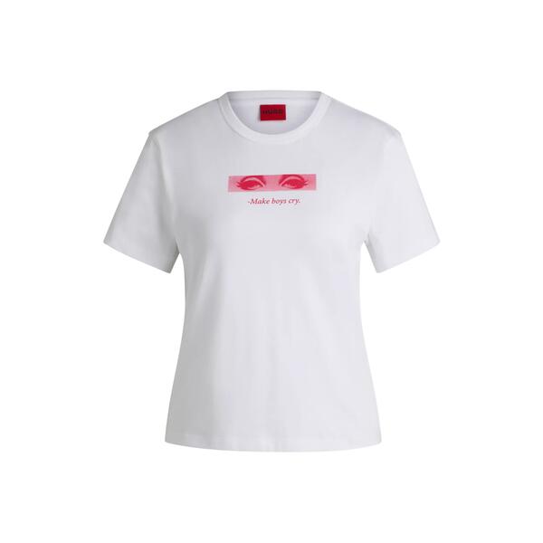 Γυναικείο T-shirt Hugo Destrel 1 White 50534246-100