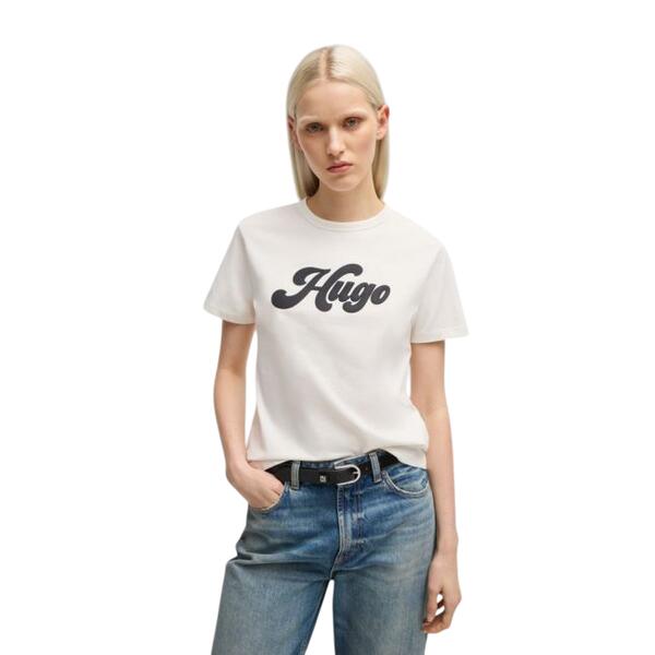 Γυναικείο T-Shirt Hugo Damacia 4 Open White 50539101-110