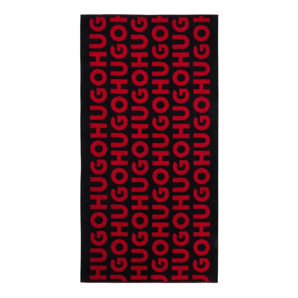 Ανδρική Πετσέτα Θαλάσσης Hugo Monogram Black 50539992-002
