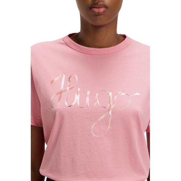 Γυναικείο T-Shirt Hugo Damacia 5 Bright Pink 50544868-678