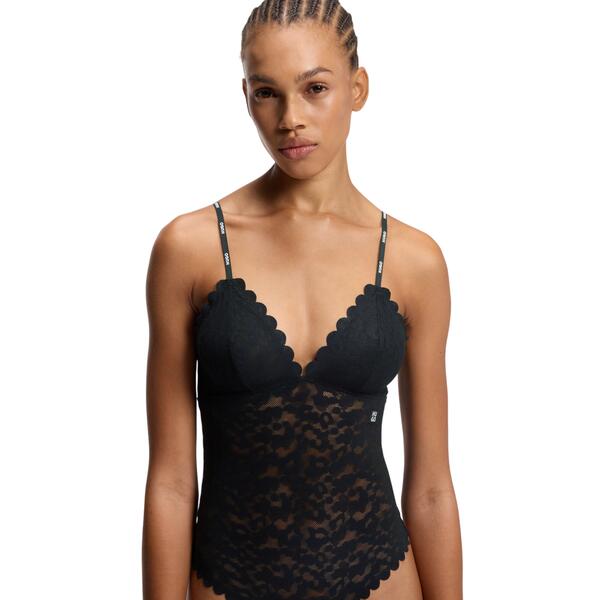 Γυναικείο Bodysuit Hugo Leo Lace Black 50549908-001