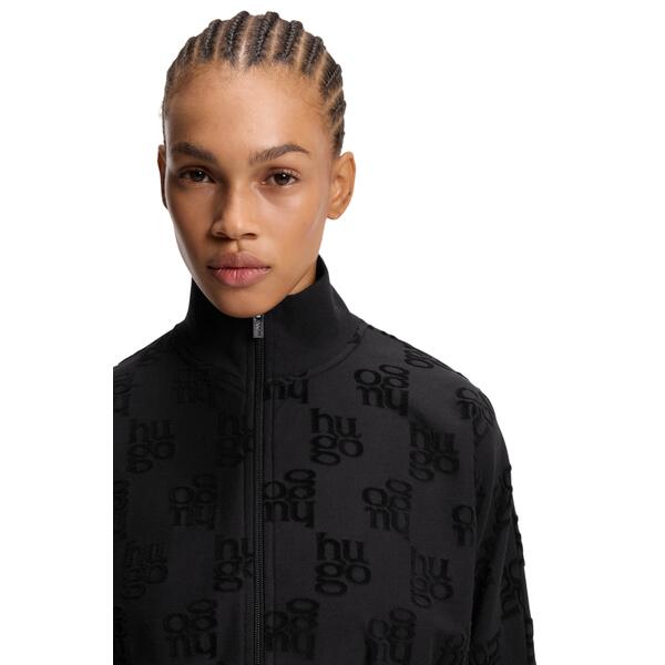 Γυναικεία Ζακέτα Hugo Terry Monogram Black 50556831-001