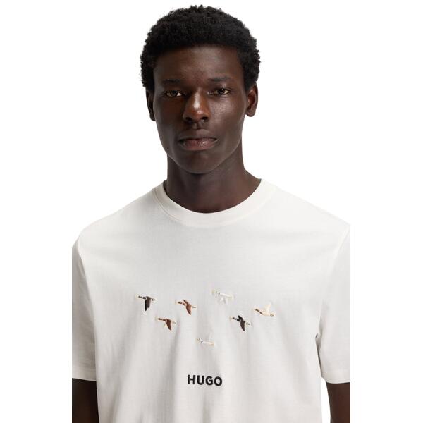 Ανδρικό T-Shirt Hugo Dugolini Natural 50549154-102