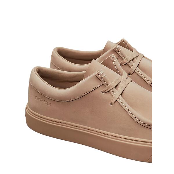 Αντρικά Μοκασίνια Calvin Klein Apron Lace Up Nb Silver Mink HM0HM01532-A04