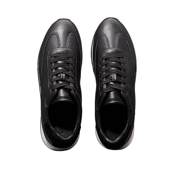 Ανδρικά Sneakers Calvin Klein Low Top Lace Up Tmbl Lth Black HM0HM01804-BEH