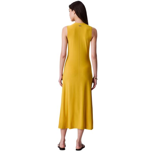 Γυναικείο Φόρεμα Calvin Klein Ls Second Skin Crew Neck Dress Lemon Amber LV044C236G-W0L