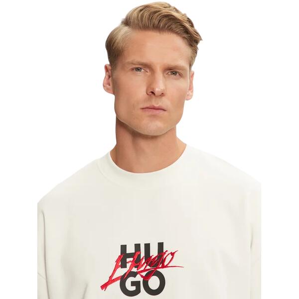 Ανδρικό Φούτερ Hugo Jersey Dlogonty White 50521081-101