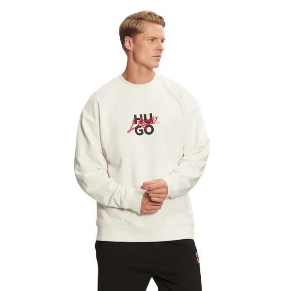 Ανδρικό Φούτερ Hugo Jersey Dlogonty White 50521081-101