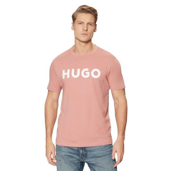 Ανδρικό T-shirt Hugo Dulivio Open Pink 50467556-695