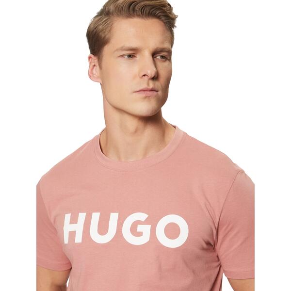 Ανδρικό T-shirt Hugo Dulivio Open Pink 50467556-695