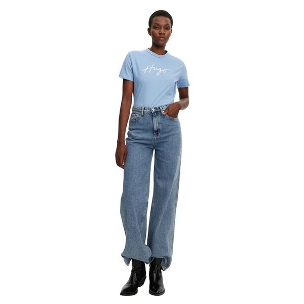 Γυναικείο T-shirt Hugo Damacia 3 Light Pastel Blue 50535491-452