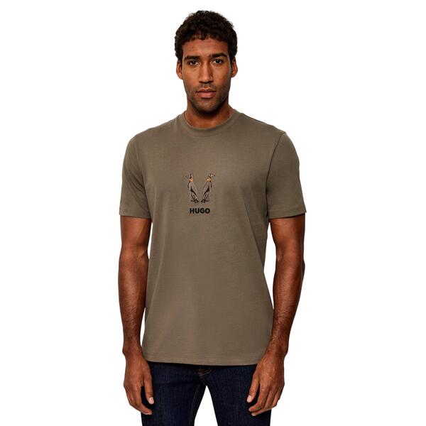 Ανδρικό T-Shirt Hugo Dugolini Medium Grey 50549154-032