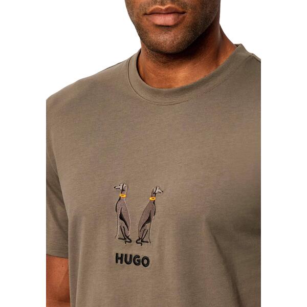 Ανδρικό T-Shirt Hugo Dugolini Medium Grey 50549154-032