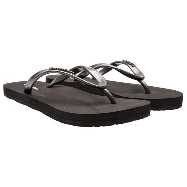 Γυναικείες Σαγιονάρες Calvin Klein Flipflop Mtl Ck Black HW0HW01530-BEH