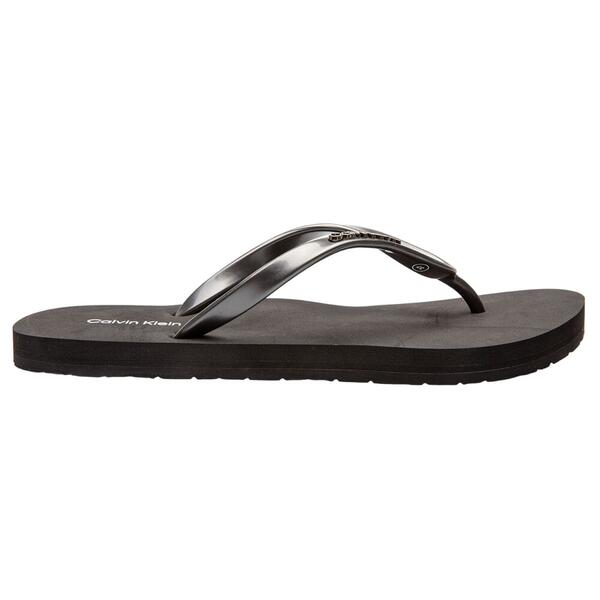 Γυναικείες Σαγιονάρες Calvin Klein Flipflop Mtl Ck Black HW0HW01530-BEH