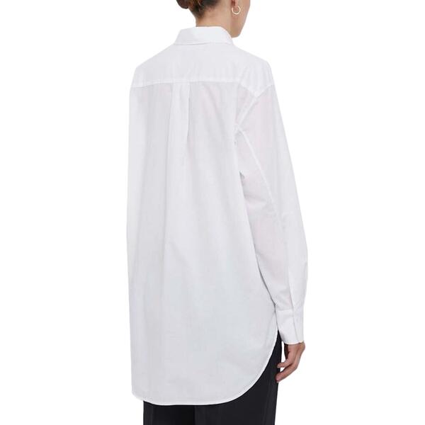 Γυναικείο Πουκάμισο Calvin Klein Loose Monologo Shirt Bright White J20J221866-YAF