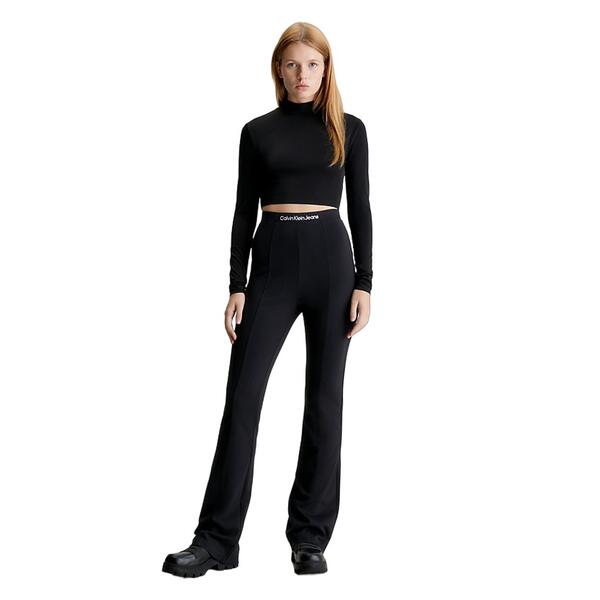 Γυναικείο Κολάν Calvin Klein Logo Elastic Milano Legging Ck Black J20J221917-BEH