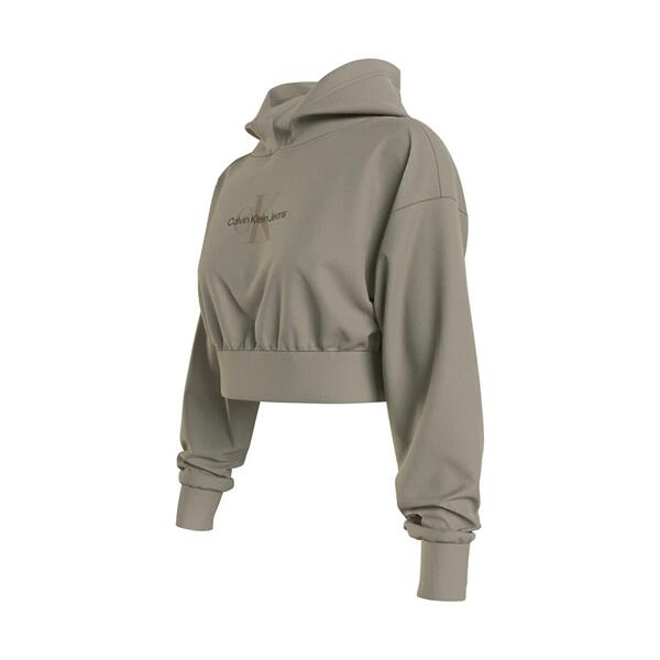 Γυναικείο Φούτερ Calvin Klein Mineral Dye Monologo Hoodie Plaza Taupe J20J221934-PED