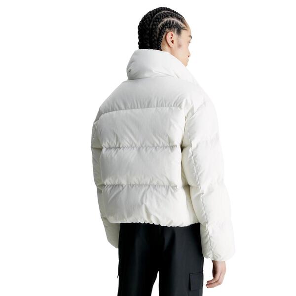 Γυναικείο Μπουφάν Calvin Klein Down Soft Touch Label Puffer Ivory J20J222235-YBI
