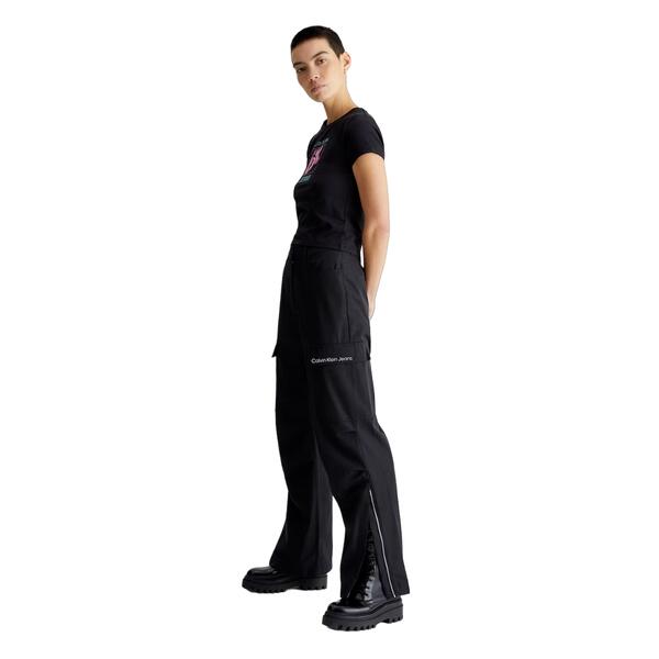 Γυναικείο Παντελόνι Calvin Klein Zipped Loose Cargo Pant Ck Black J20J222237-BEH