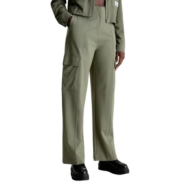Γυναικείο Παντελόνι Calvin Klein High Rise Milano Utility Pants Dusty Olive J20J222605-LDY Γυναικείο Παντελόνι Calvin Klein High Rise Milano Utility Pants Dusty Olive J20J222605-LDY