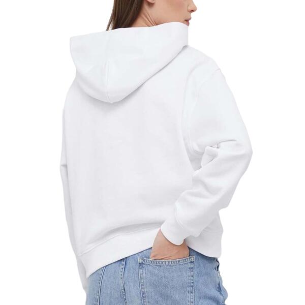 Γυναικείο Φούτερ Calvin Klein Woven Label Hoodie Bright White J20J222732-YAF