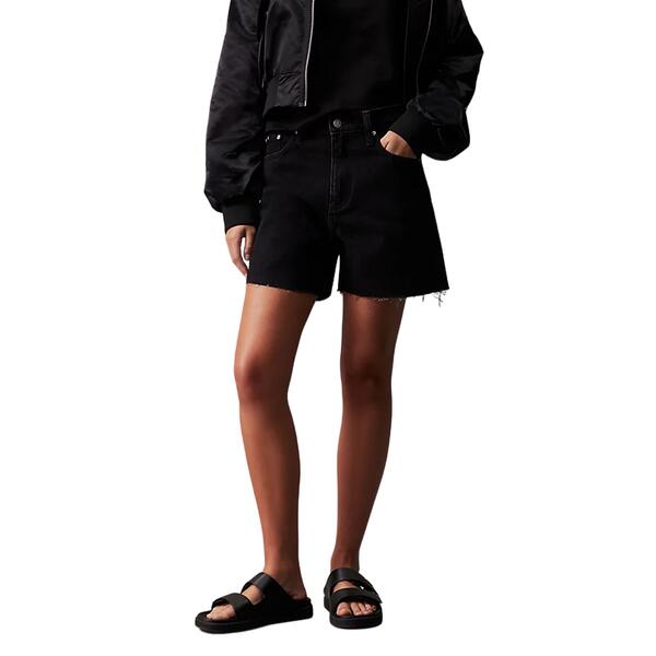 Γυναικείο Σορτς Calvin Klein Mom Short Denim Black J20J222812-1BYNI