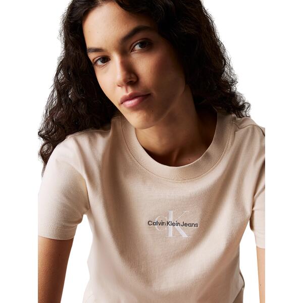 Γυναικείο T-shirt Calvin Klein Monologo Baby Brazilian Sand J20J223113-AEA