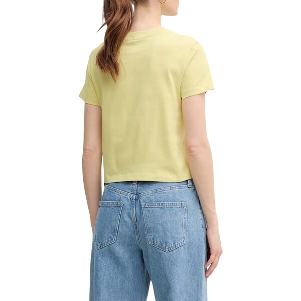 Γυναικείο T-shirt Calvin Klein Monologo Baby Muted Lime J20J223113-LIN