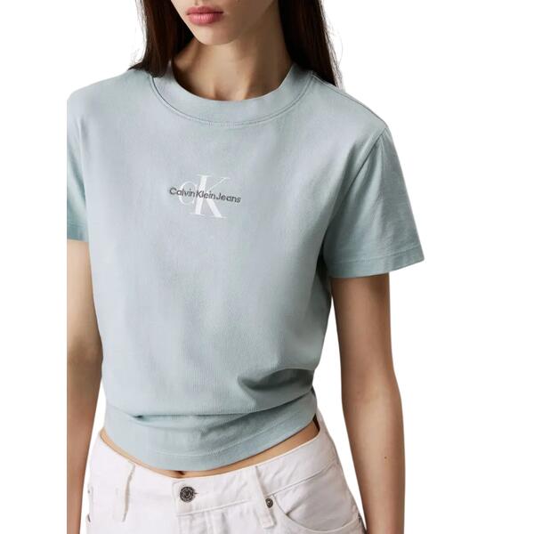 Γυναικείο T-shirt Calvin Klein Monologo Baby Cloud Blue J20J223113-CDV