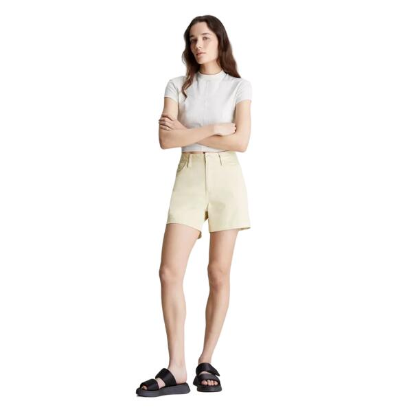 Γυναικείο Σορτς Calvin Klein Woven Label Mom Shorts Green Haze J20J223135-LFU