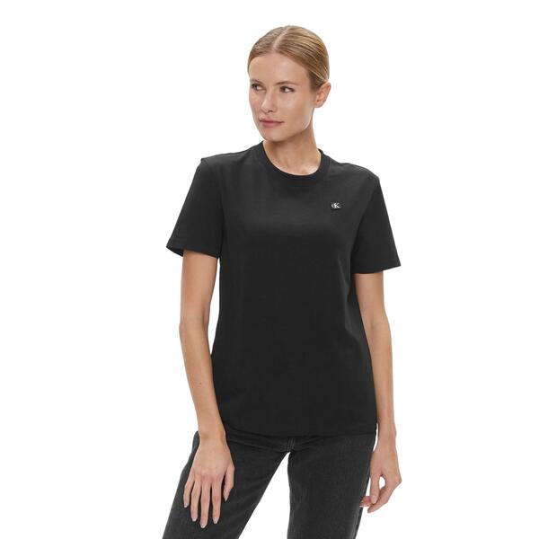 Γυναικείο T-Shirt Calvin Klein Ck Embro Badge Regural Tee Ck Black J20J223226-BEH