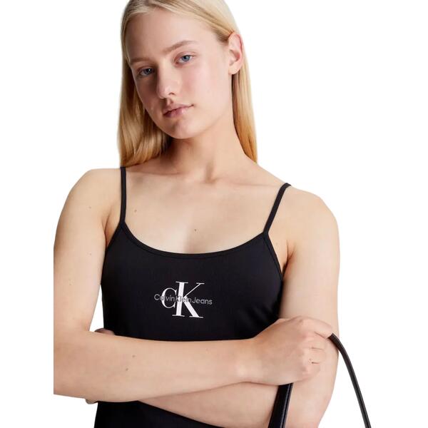 Γυναικείο Φόρεμα Calvin Klein Monologo Strappy Dress Ck Black J20J223420-BEH