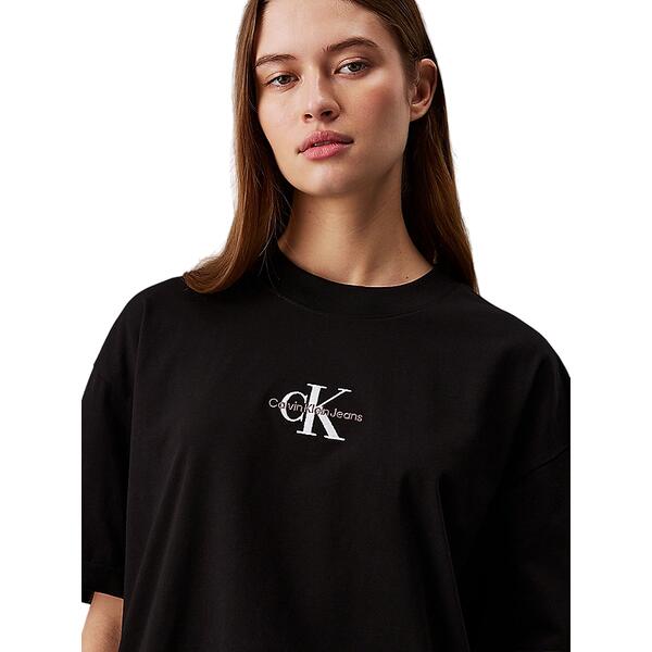 Γυναικείο T-Shirt Calvin Klein Monologo Boyfriend Tee Ck Black J20J223561-BEH