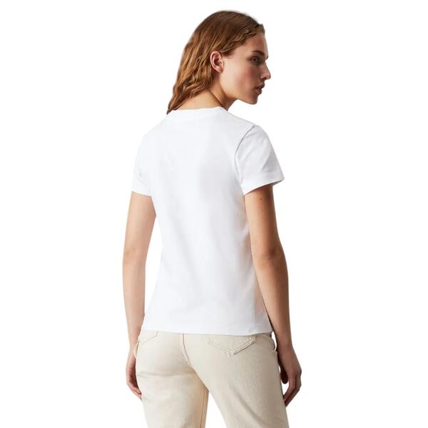 Γυναικείο T-shirt Calvin Klein Monologo Slim Bright White J20J223563-YAF