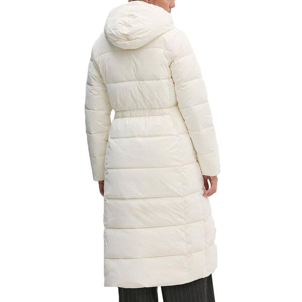 Γυναικείο Μπουφάν Calvin Klein Soft Touch Long Fitted Puffer Ivory J20J224106-YBI
