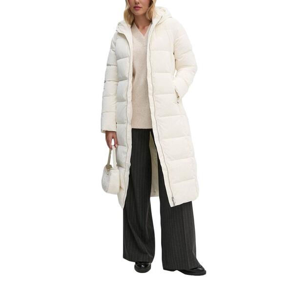 Γυναικείο Μπουφάν Calvin Klein Soft Touch Long Fitted Puffer Ivory J20J224106-YBI