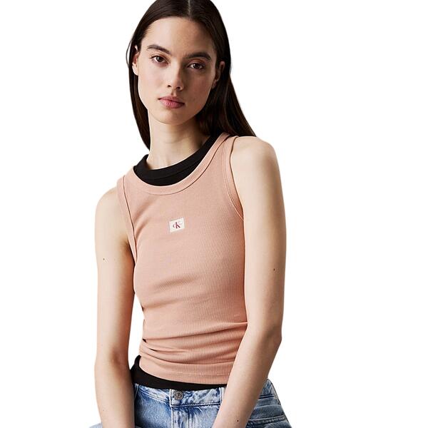 Γυναικείο Top Calvin Klein Woven Label Rib Tank Tuscany J20J224762-TGW