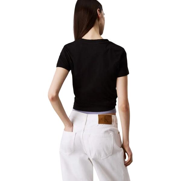 Γυναικείο T-shirt Calvin Klein Gradient Monologo Slim Black J20J225252-BEH