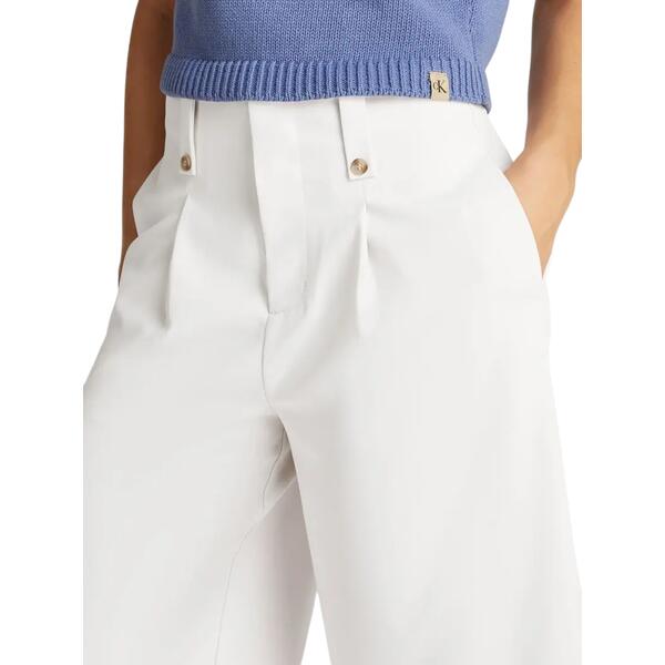 Γυναικεία Βερμούδα Calvin Klein Ecovero Tailored Bermuda Chalk J20J225412-ADANI