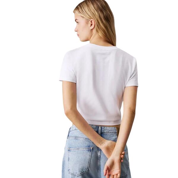 Γυναικείο T-Shirt Calvin Klein Placed Institutional Brilliant White J20J225524-YAA