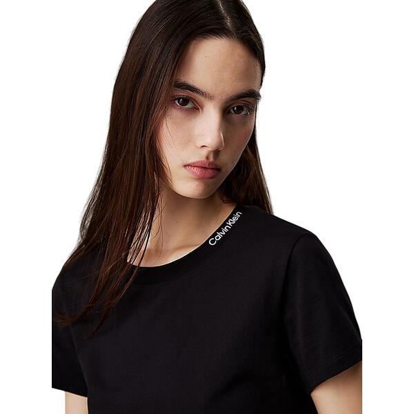 Γυναικείο T-shirt Calvin Klein Logo Elastic Black J20J225540-BEH